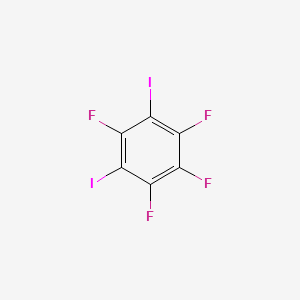 1,2,3,5-Tetrafluoro-4,6-diiodobenzene chemical structure (CAS 67815-57-0)