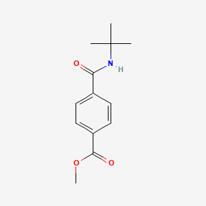 Methyl 4-(tert-butylcarbamoyl)benzoate chemical structure (CAS 67852-98-6)