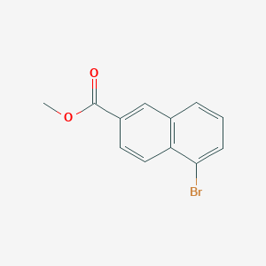 Methyl 5-bromo-2-naphthoate chemical structure (CAS 67878-76-6)