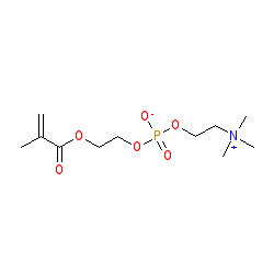 2-(Methacryloyloxy)ethyl (2-(trimethylammonio)ethyl) phosphate chemical structure (CAS 67881-98-5)