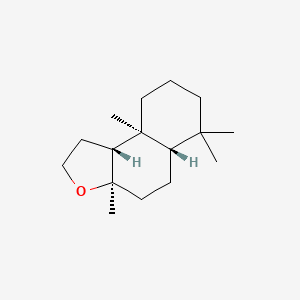(3aR,5aS,9aS,9bR)-3a,6,6,9a-Tetramethyldodecahydronaphtho[2,1-b]furan chemical structure (CAS 6790-58-5)