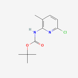 tert-Butyl (6-chloro-3-methylpyridin-2-yl)carbamate chemical structure (CAS 679392-20-2)
