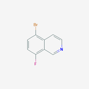 5-Bromo-8-fluoroisoquinoline chemical structure (CAS 679433-94-4)