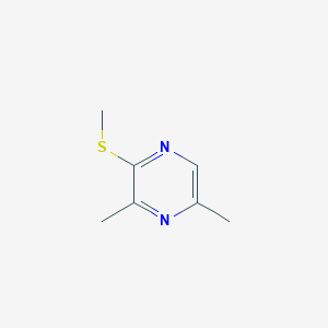 2-Methyl-3(or5or6)-methylthiopyrazine chemical structure (CAS 67952-65-2)