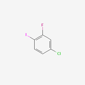 4-Chloro-2-fluoroiodobenzene chemical structure (CAS 6797-79-1)