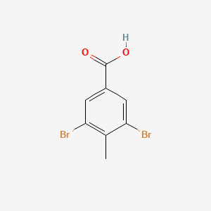 3,5-Dibromo-4-methylbenzoic acid chemical structure (CAS 67973-32-4)