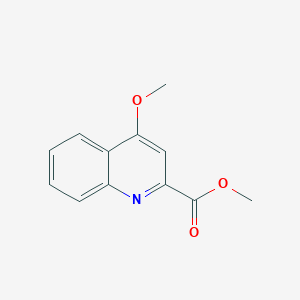 Methyl 4-methoxyquinoline-2-carboxylate chemical structure (CAS 67976-94-7)