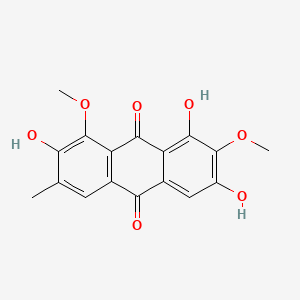 1,3,7-Trihydroxy-2,8-dimethoxy-6-methylanthracene-9,10-dione chemical structure (CAS 67979-25-3)