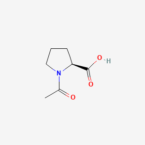 Ac-Pro-OH chemical structure (CAS 68-95-1)