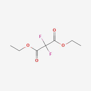 Diethyl difluoromalonate chemical structure (CAS 680-65-9)