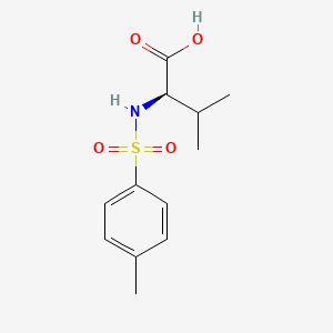 (R)-3-Methyl-2-(4-methylbenzenesulfonamido)butanoic acid chemical structure (CAS 68005-71-0)