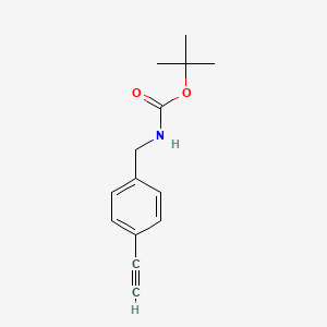tert-Butyl 4-ethynylbenzylcarbamate chemical structure (CAS 680190-96-9)