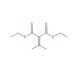 Diethyl isopropylidenemalonate chemical structure (CAS 6802-75-1)