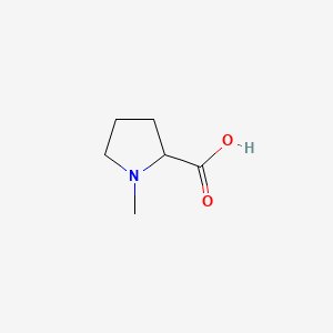 1-Methylpyrrolidine-2-carboxylic acid chemical structure (CAS 68078-09-1)