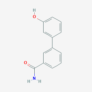 3'-Hydroxy-[1,1'-biphenyl]-3-carboxamide chemical structure (CAS 681161-44-4)