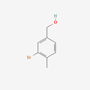 (3-Bromo-4-methylphenyl)methanol chemical structure (CAS 68120-35-4)