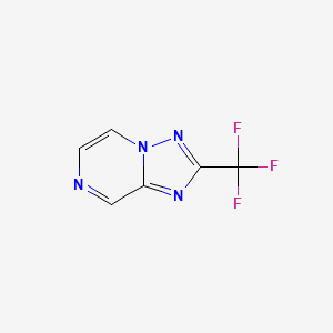 2-(Trifluoromethyl)-[1,2,4]triazolo[1,5-a]pyrazine chemical structure (CAS 681249-56-9)