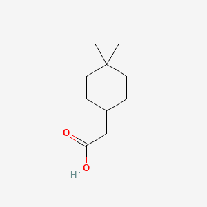 2-(4,4-Dimethylcyclohexyl)acetic acid chemical structure (CAS 681448-25-9)