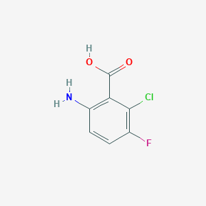 6-Amino-2-chloro-3-fluorobenzoic acid chemical structure (CAS 681459-97-2)