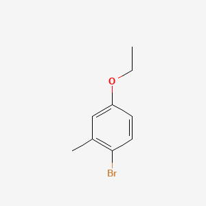 1-Bromo-4-ethoxy-2-methylbenzene chemical structure (CAS 68155-69-1)