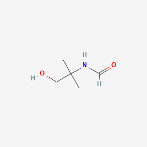 N-(1-Hydroxy-2-methylpropan-2-yl)formamide chemical structure (CAS 682-85-9)