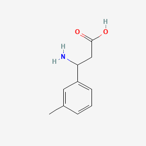 3-Amino-3-(m-tolyl)propanoic acid chemical structure (CAS 68208-17-3)