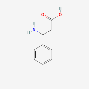 DL-3-Amino-3-p-tolyl-propionic acid chemical structure (CAS 68208-18-4)