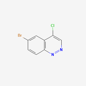 6-Bromo-4-chlorocinnoline chemical structure (CAS 68211-15-4)