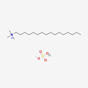 N,N,N-Trimethylhexadecan-1-aminium hydrogensulfate chemical structure (CAS 68214-07-3)