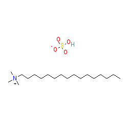 N,N,N-Trimethylhexadecan-1-aminium hydrogensulfate chemical structure (CAS 68214-07-3)