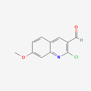 2-Chloro-7-methoxyquinoline-3-carbaldehyde chemical structure (CAS 68236-20-4)