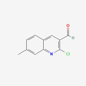 2-Chloro-7-methylquinoline-3-carbaldehyde chemical structure (CAS 68236-21-5)