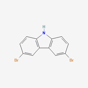 3,6-Dibromo-9H-carbazole chemical structure (CAS 6825-20-3)