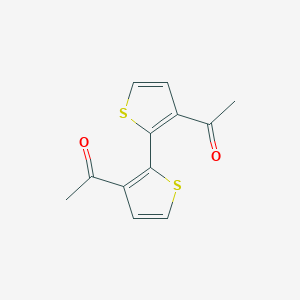 1,1'-([2,2'-Bithiophene]-3,3'-diyl)bis(ethan-1-one) chemical structure (CAS 68276-17-5)