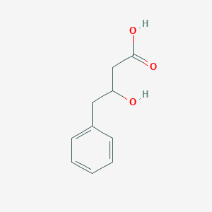 3-Hydroxy-4-phenylbutanoic acid chemical structure (CAS 6828-41-7)