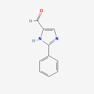 2-Phenyl-1H-imidazole-4-carbaldehyde chemical structure (CAS 68282-47-3)