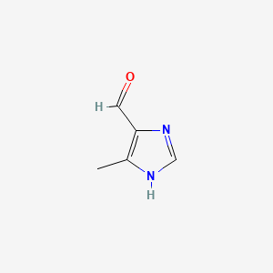 5-Methyl-1H-imidazole-4-carbaldehyde chemical structure (CAS 68282-53-1)
