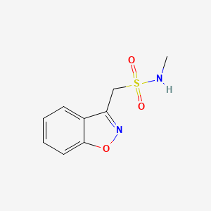 1-(Benzo[d]isoxazol-3-yl)-N-methylmethanesulfonamide chemical structure (CAS 68292-02-4)