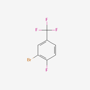 2-Bromo-1-fluoro-4-(trifluoromethyl)benzene chemical structure (CAS 68322-84-9)
