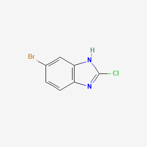 5-Bromo-2-chloro-1H-benzo[d]imidazole chemical structure (CAS 683240-76-8)
