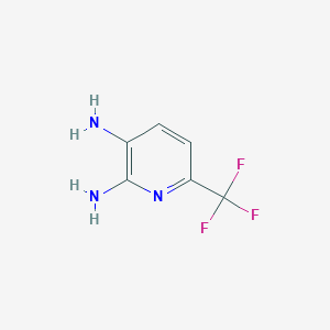 6-(Trifluoromethyl)pyridine-2,3-diamine chemical structure (CAS 683242-79-7)