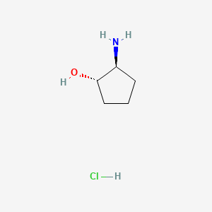 (1S,2S)-2-Aminocyclopentanol hydrochloride chemical structure (CAS 68327-04-8)