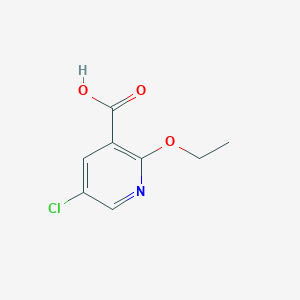 5-Chloro-2-ethoxynicotinic acid chemical structure (CAS 68359-07-9)