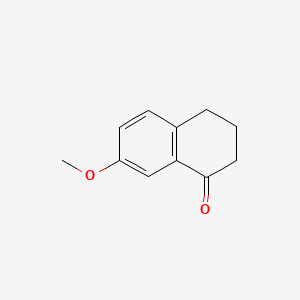 7-Methoxy-3,4-dihydronaphthalen-1(2H)-one chemical structure (CAS 6836-19-7)