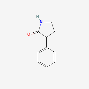 3-Phenylpyrrolidin-2-one chemical structure (CAS 6836-97-1)