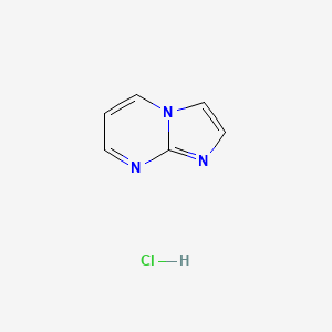 Imidazo[1,2-a]pyrimidine hydrochloride chemical structure (CAS 6840-21-7)