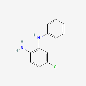 5-Chloro-N1-phenylbenzene-1,2-diamine chemical structure (CAS 68406-47-3)