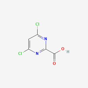 4,6-Dichloropyrimidine-2-carboxylic acid chemical structure (CAS 684220-30-2)