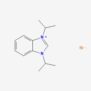 1,3-Diisopropyl-1H-benzo[d]imidazol-3-ium bromide chemical structure (CAS 684283-51-0)