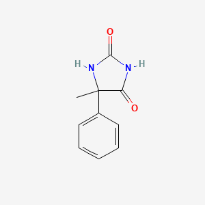 5-Methyl-5-phenylimidazolidine-2,4-dione chemical structure (CAS 6843-49-8)